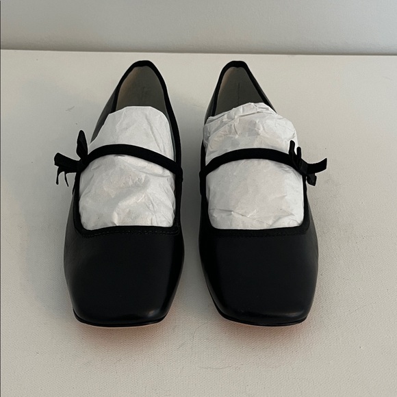 Frances Valentine Jude Black Leather Women's Shoes